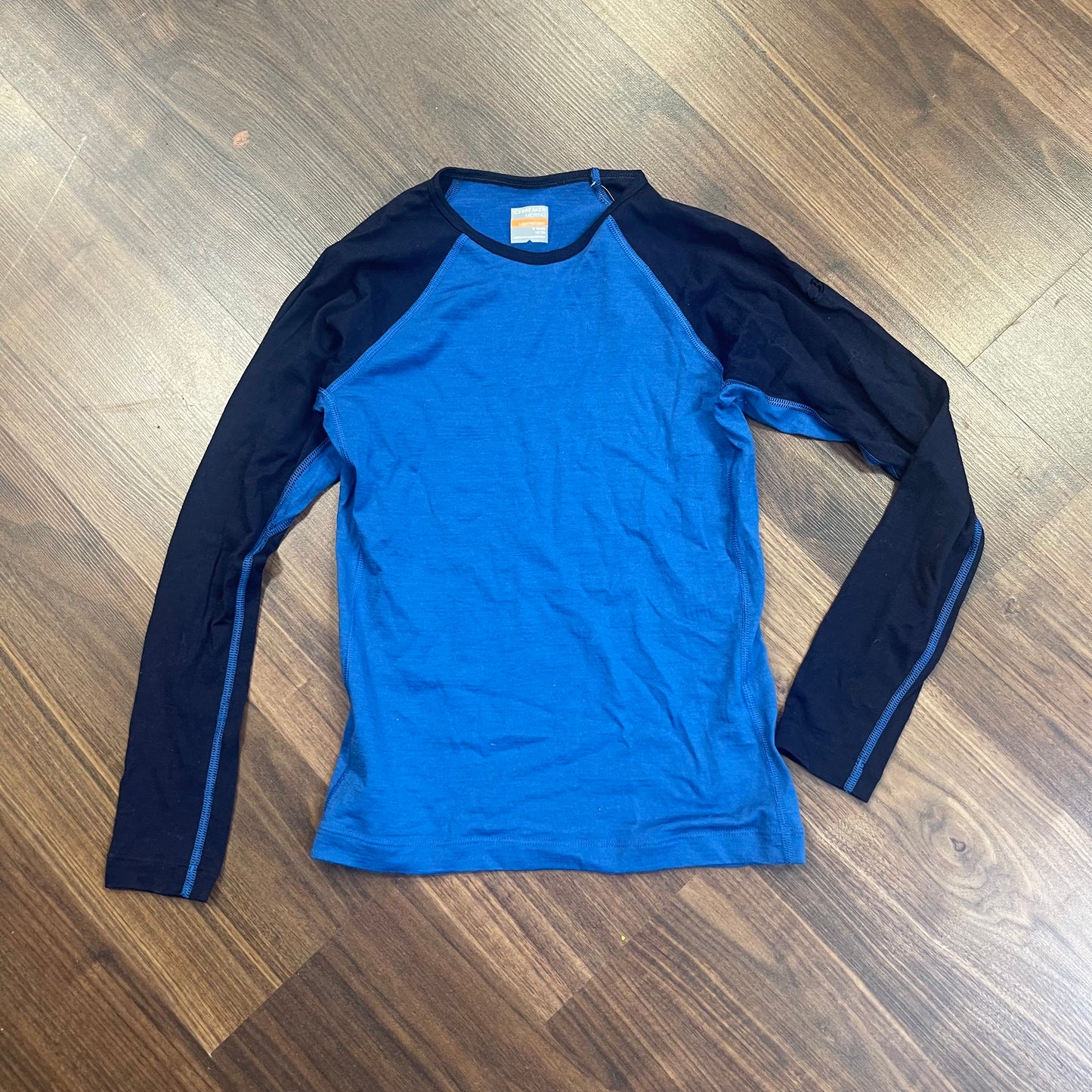 100% Merino Longsleeve Icebreaker (Kinder 152 cm) blau