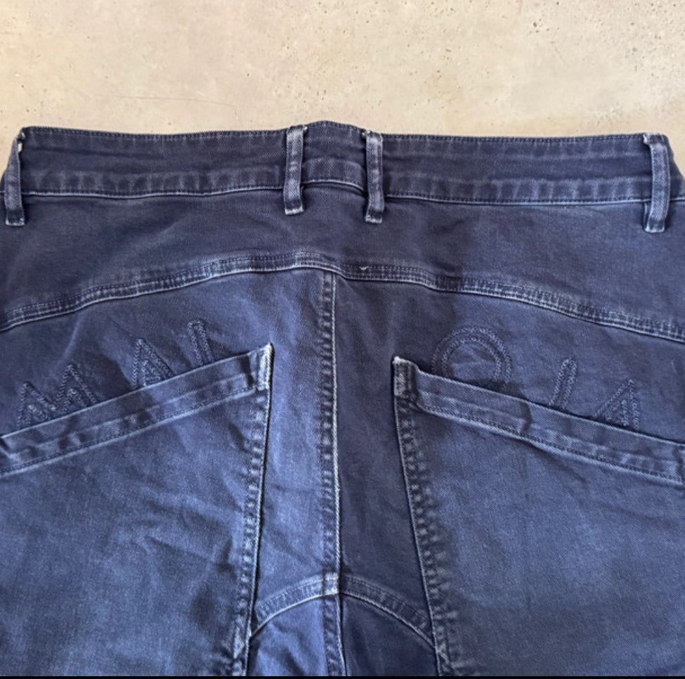 Outdoor Jeans Hose von Maloja (L Herren) pure Baumwolle blau