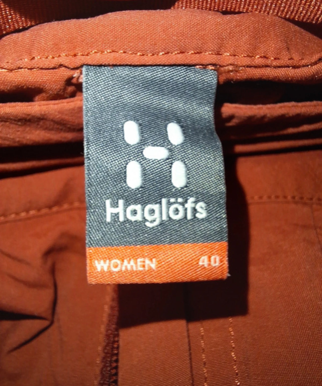 Leichte Trekking Hose von Haglöfs (L Damen) Terrakotta rot
