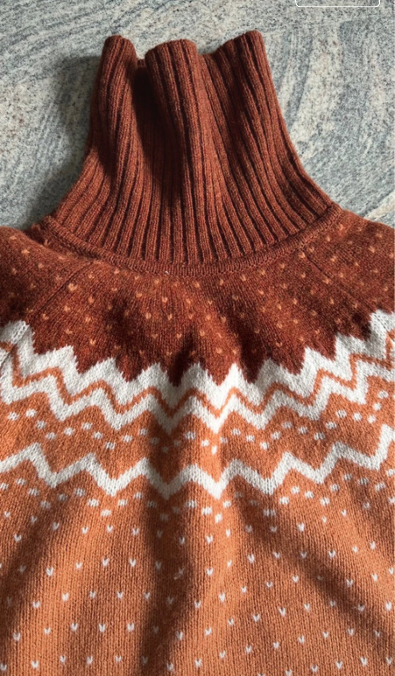 Rollkragen Pullover von Fjällräven Övik ( Damen M ) 100% Wolle orange