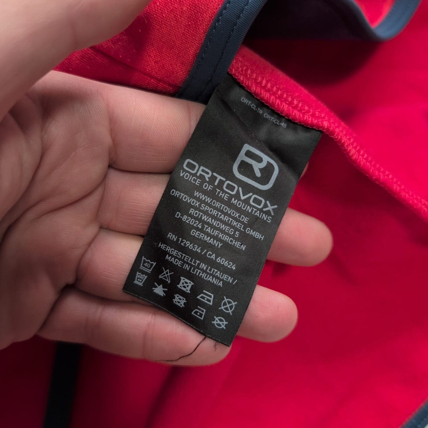 Ortovox Fleece Jacke (XL Damen) Merino inside rot