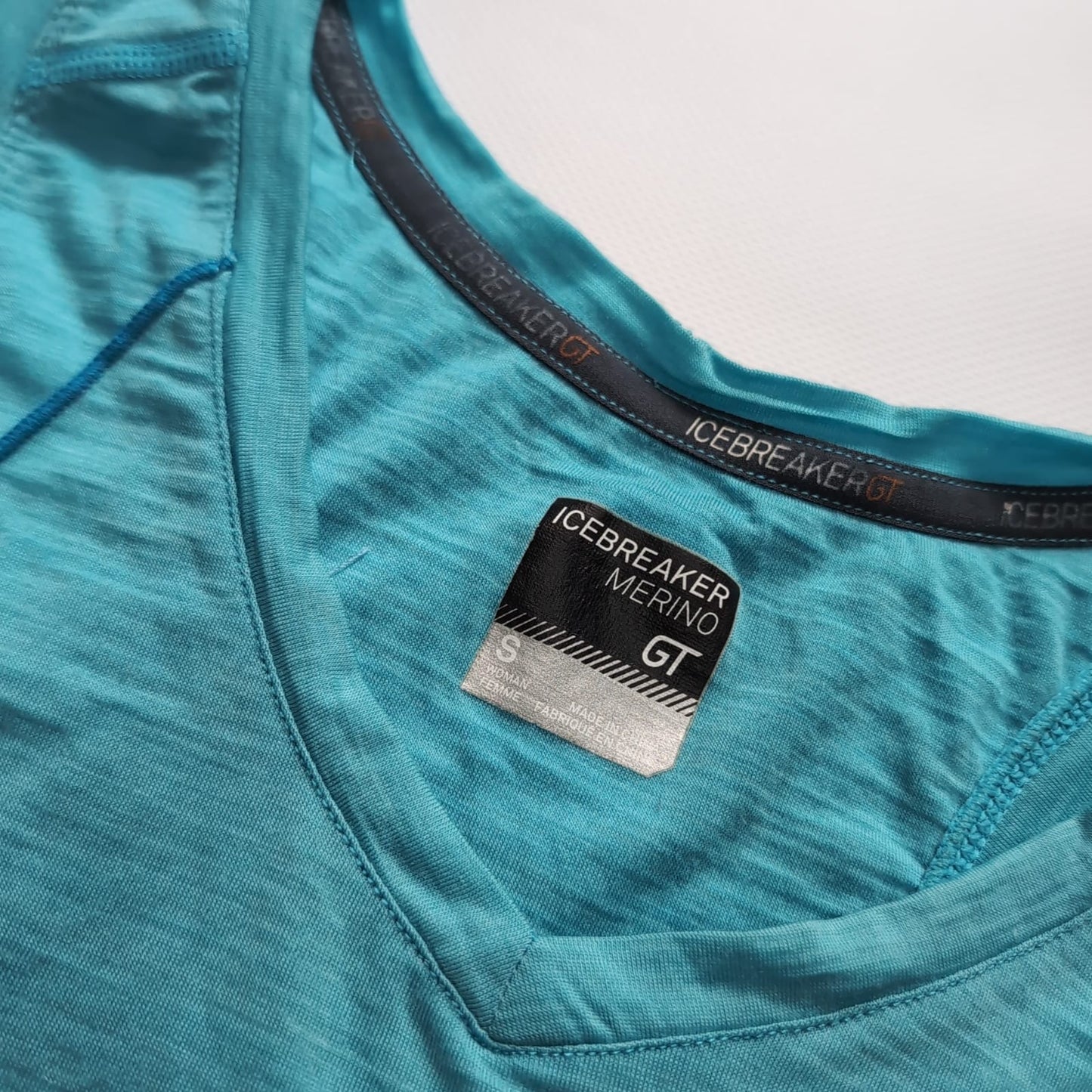 Tank Top von Icebreaker Merino (S) Sport Shirt türkis blau