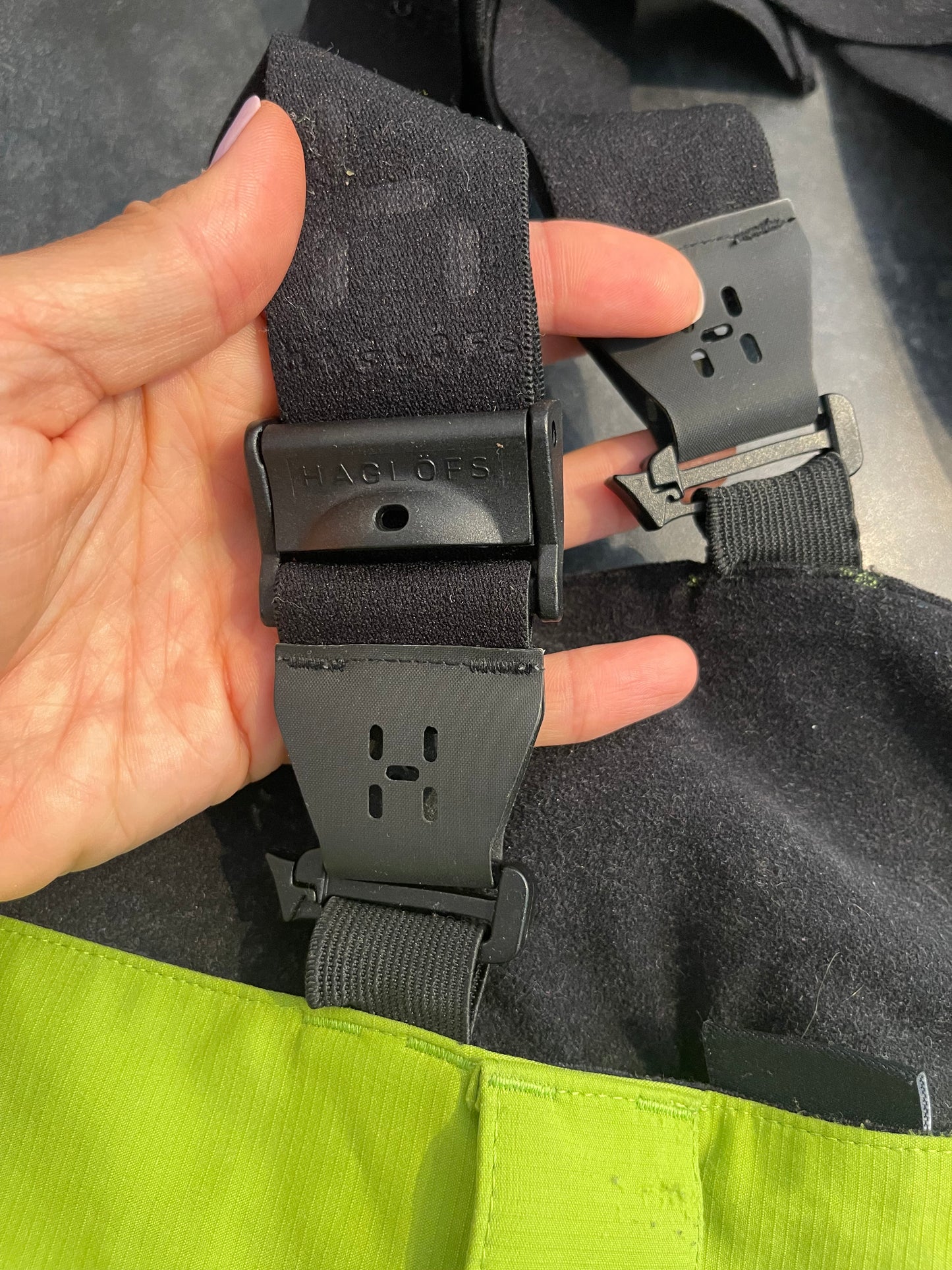3L Hardshell Träger Hose von Haglöfs (L Herren) Bib Tourenhose grün