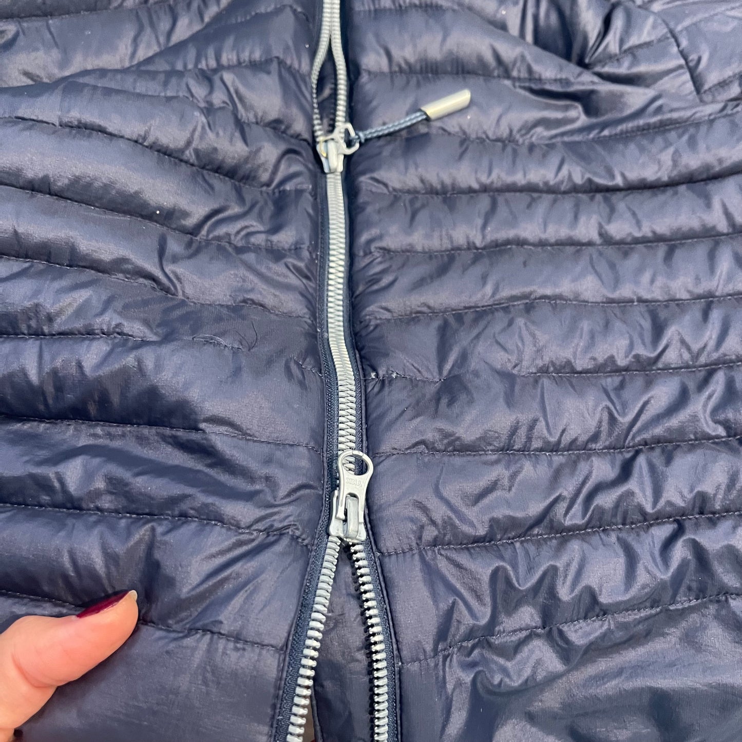 Lange Daunen Jacke von Mammut Eiger (L Damen) Parka dunkelblau