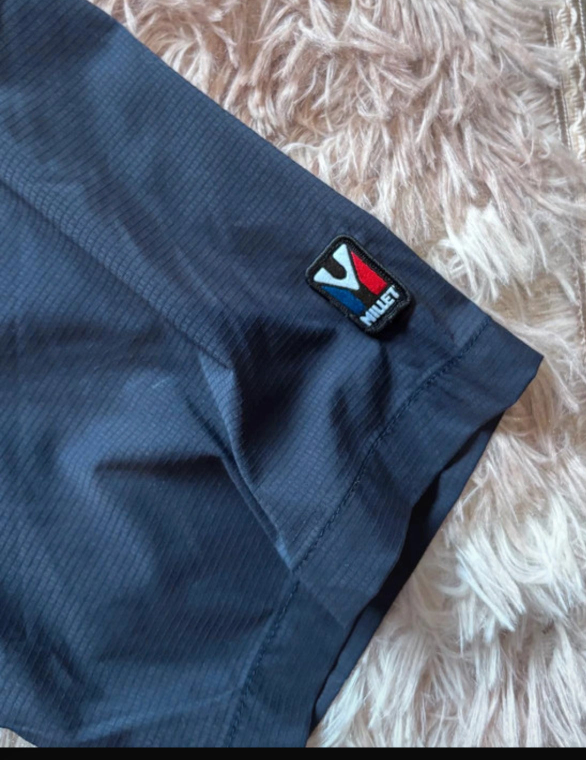Kurzarm Hemd (L Herren) von Millet dunkelblau Stretch