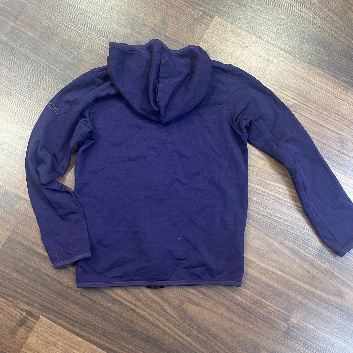 Merino Jacke von Icebreaker (Kinder 136-146) lila mit Kapuze