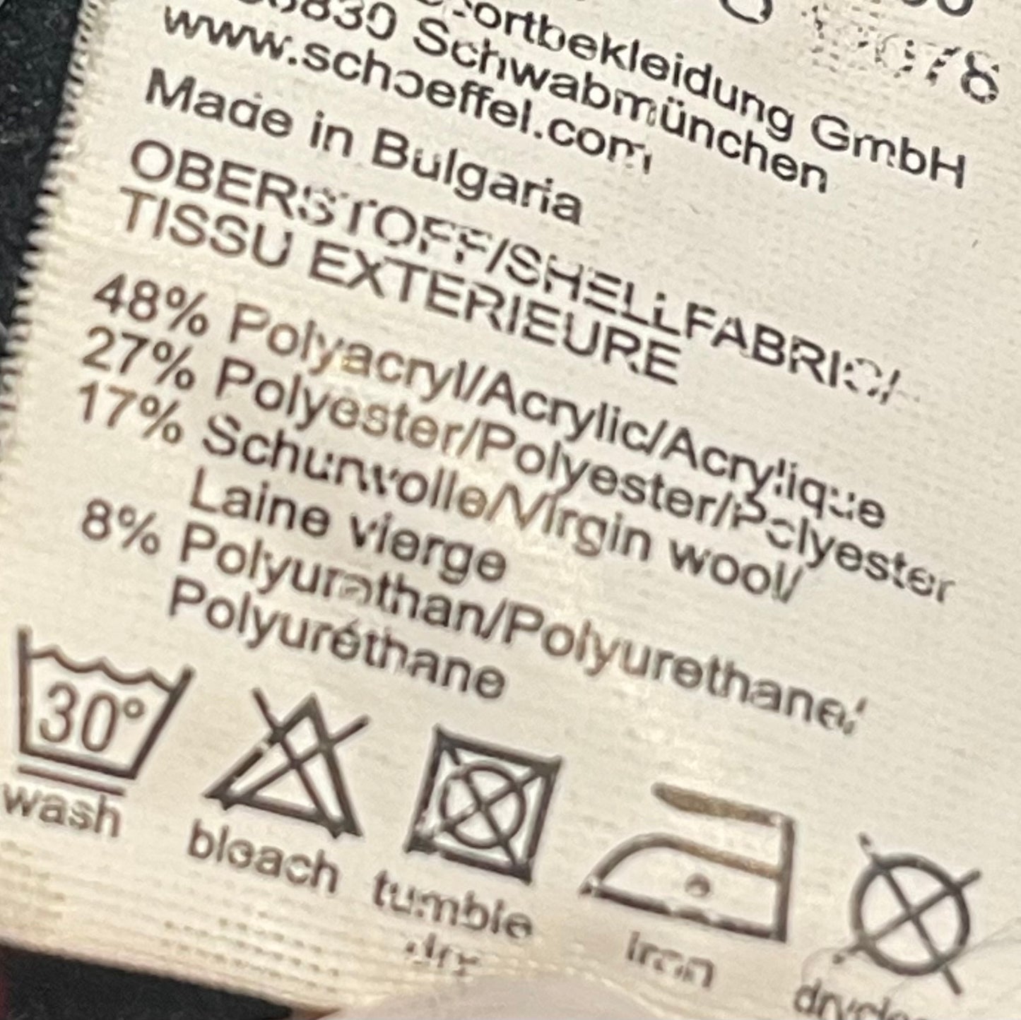 2-lagige Strick Jacke von Schöffel (L ) Windstopper Membrane Wolle grau