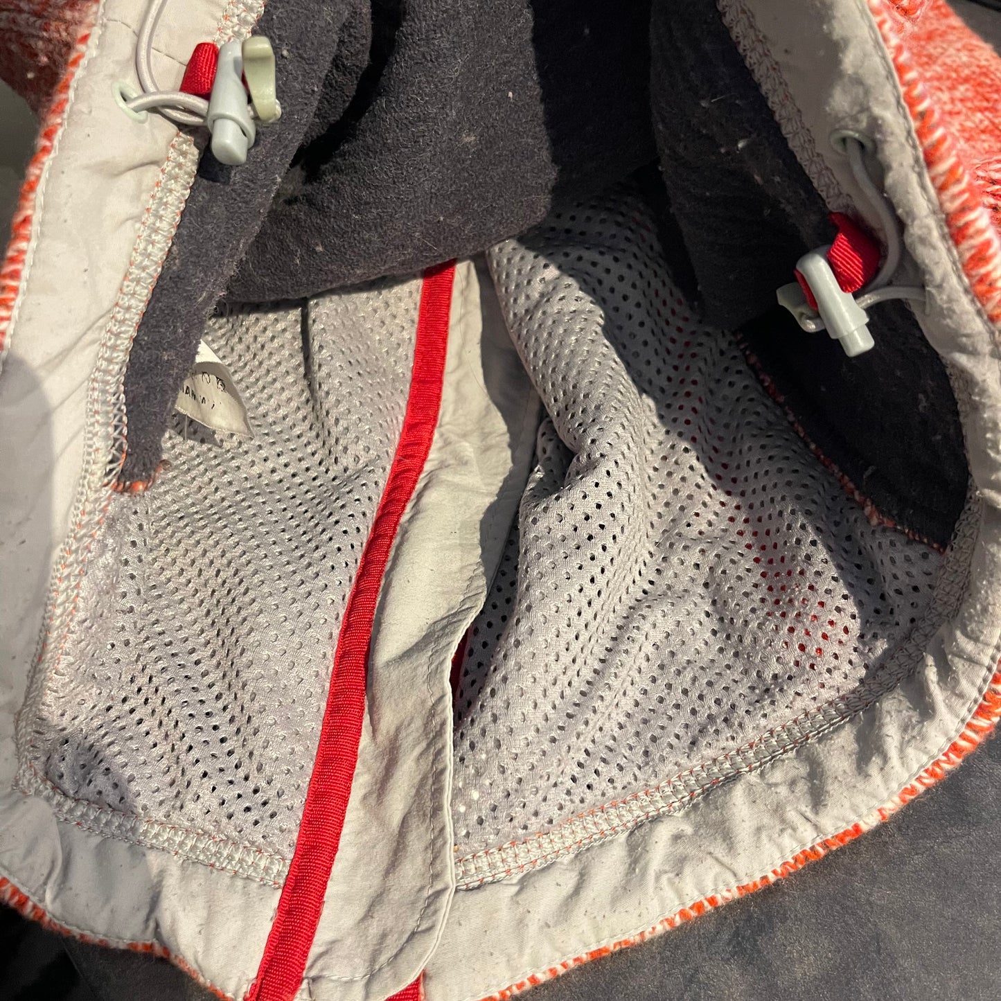 Strick Jacke von Mammut (S/ M Damen) Zipper Fleece mit Wolle orange