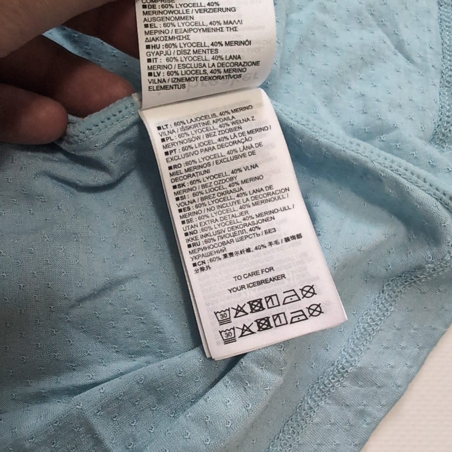 Tank Top von Icebreaker Merino (M Herren) Sport Shirt blau