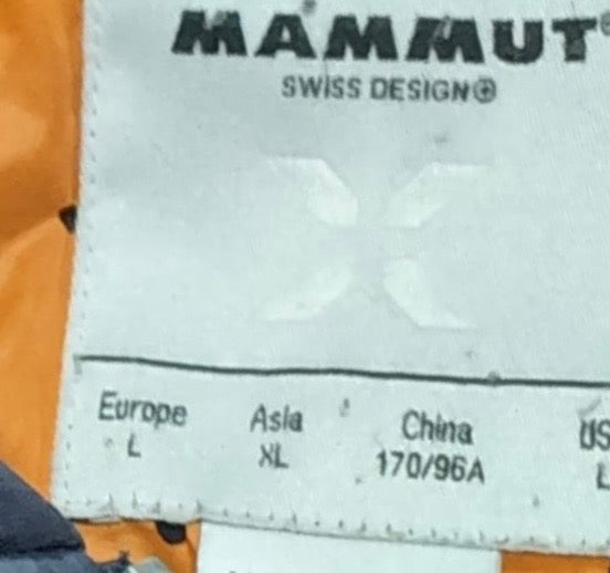 Lange Daunen Jacke von Mammut Eiger (L Damen) Parka dunkelblau