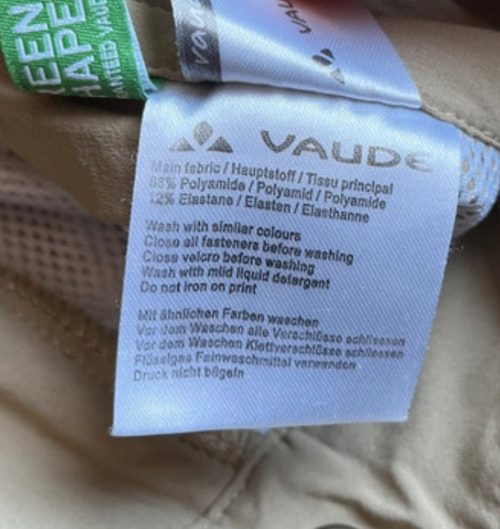 Rad / Wander Hose von Vaude (M Damen ) elastisch beige