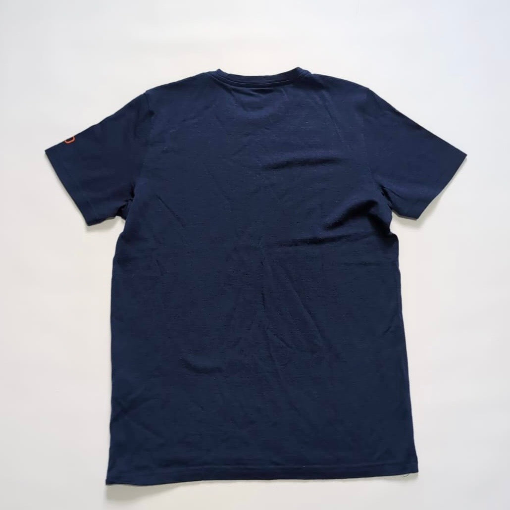 Pure Merino T-Shirt von Ortovox (M Herren) dunkelblau mit Brustprint