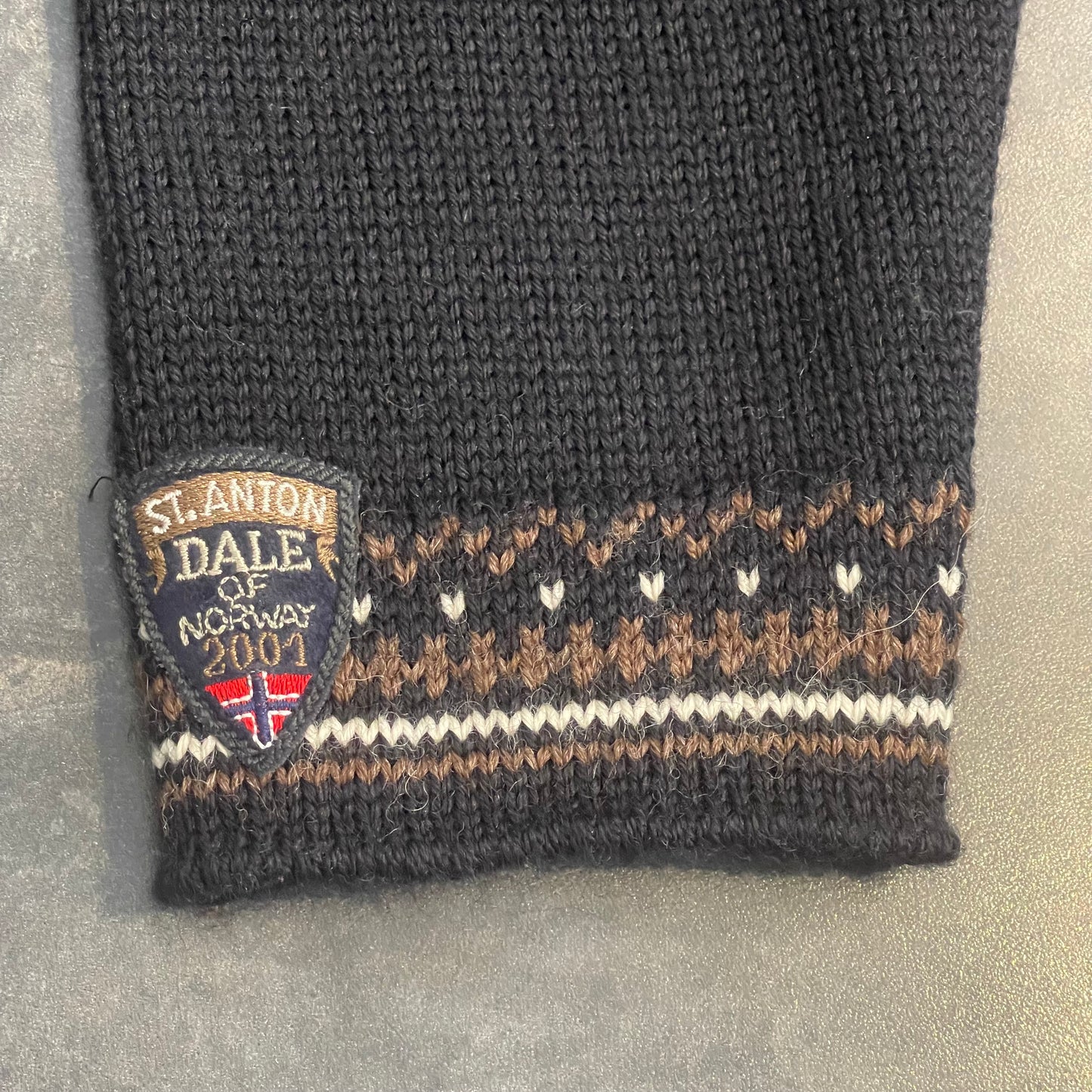 Strick Pullover Dale of Norway (M Herren / L Damen) schwarz mit Muster