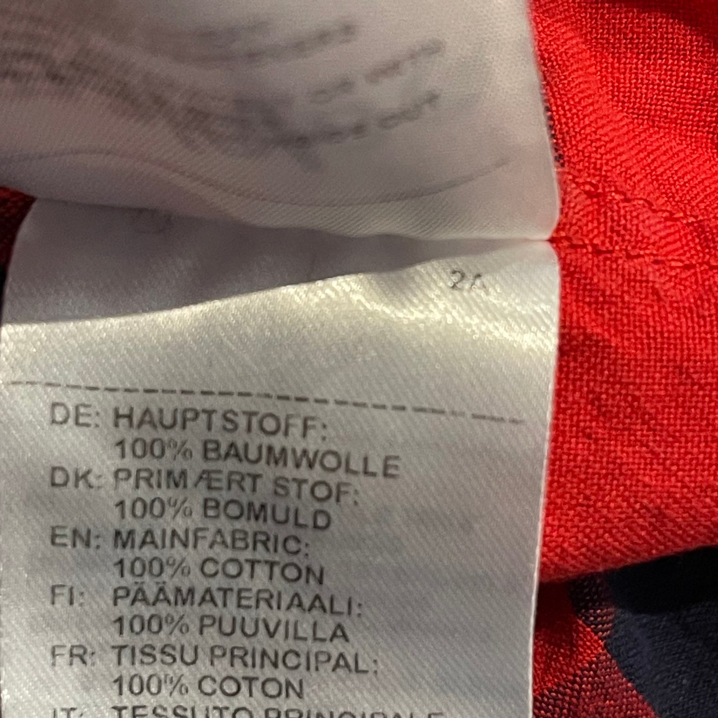 Karo Hemd von Maloja (L Damen) Baumwolle rot kariert