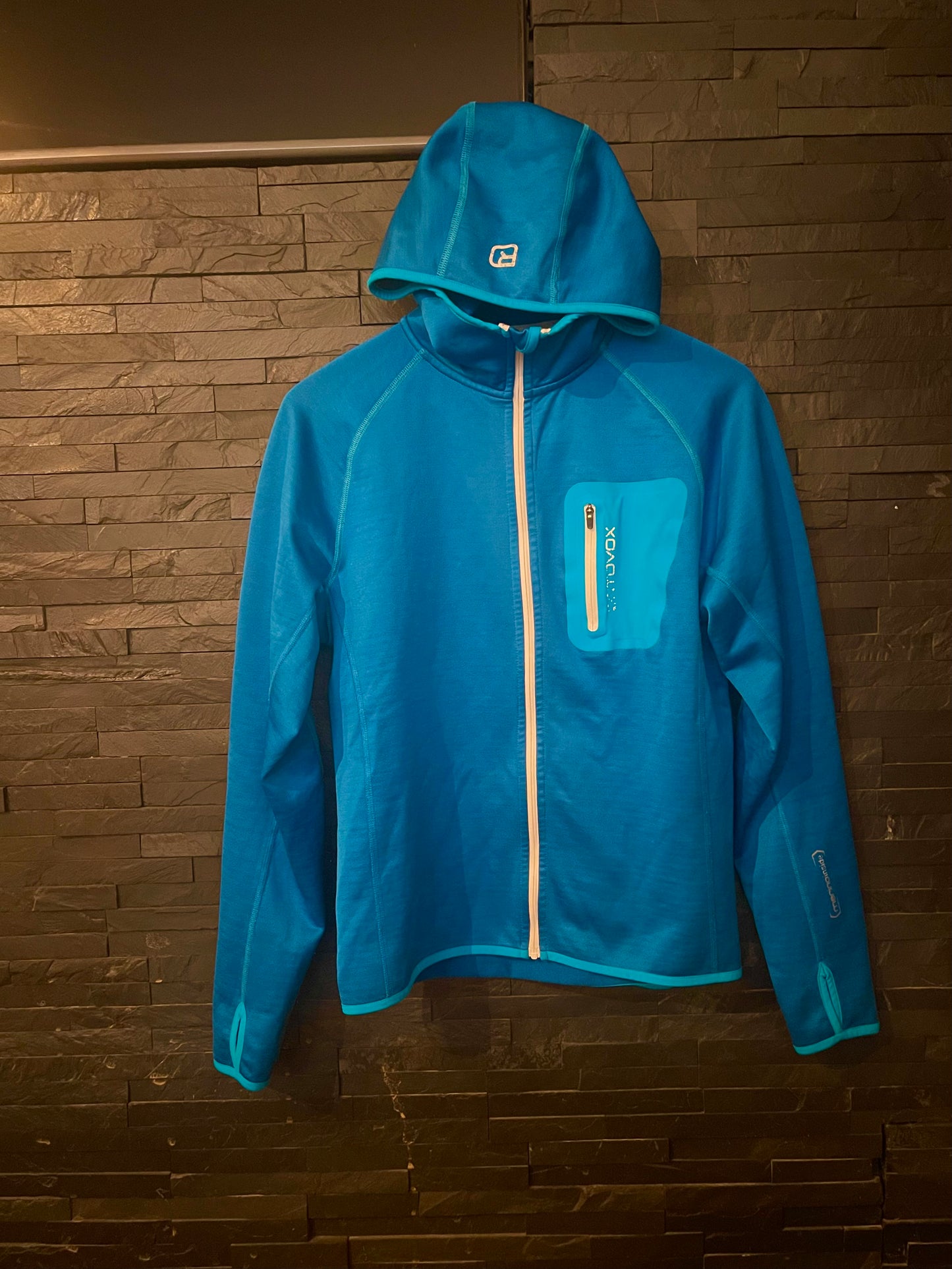 Jacke Ortovox Merino inside (S Herren) Zip Hoodie blau