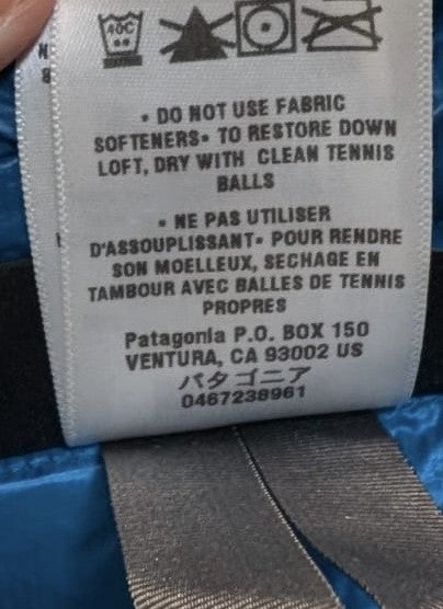 Patagonia Daunen Jacke (L Herren) Insulation wasserabweisend blau