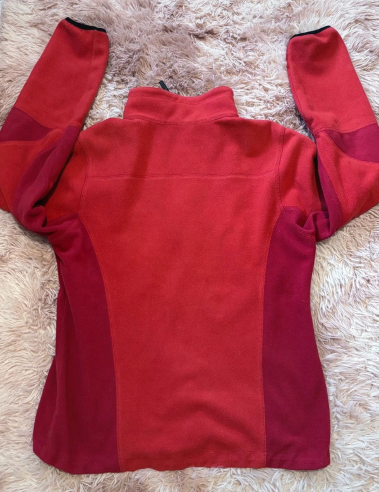 Windproof Jacke von Vaude (L Damen) Softshell Fleece rot orange