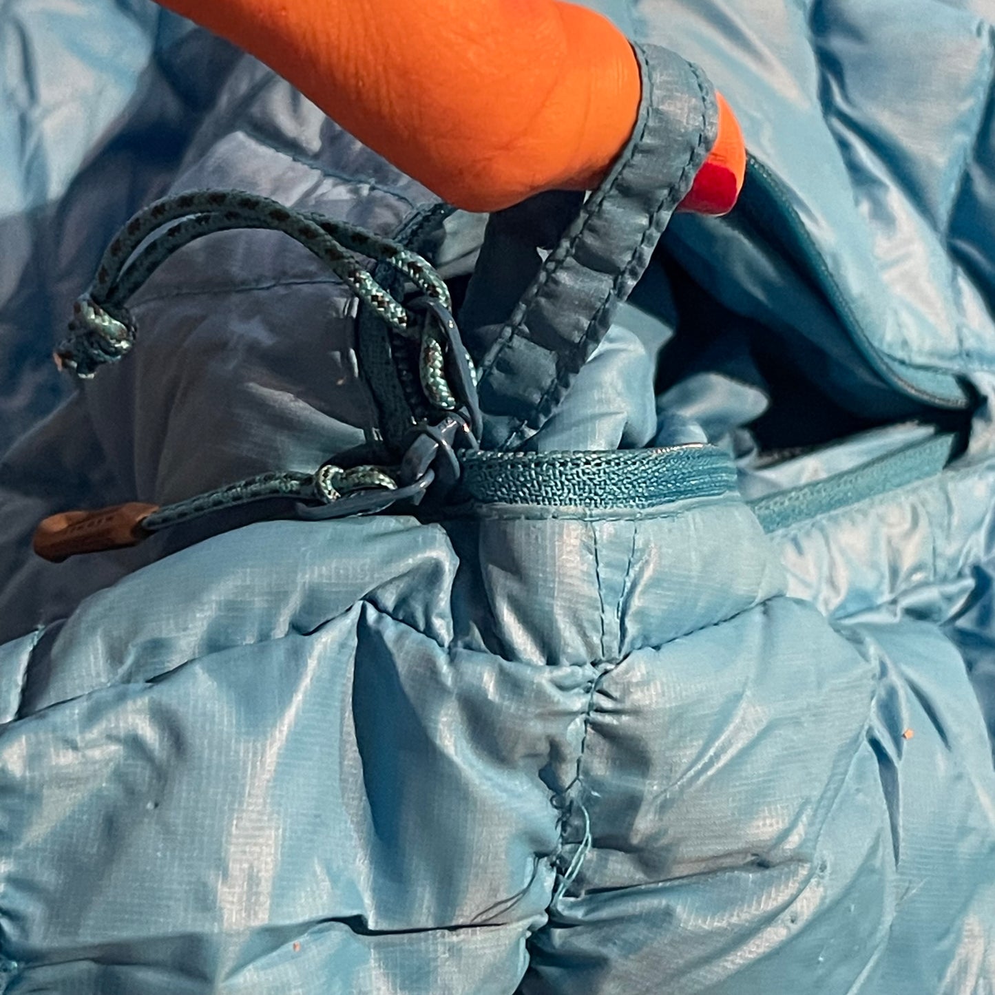 Daunen Jacke von Mammut L (Damen) blau
