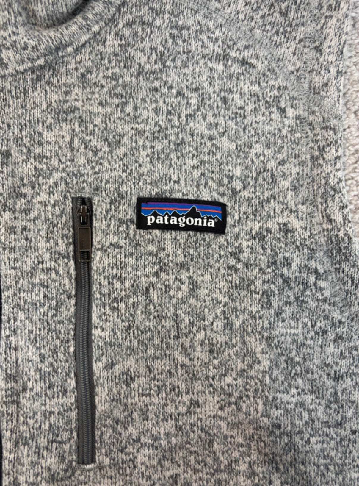 Patagonia Better Sweater Weste (M Herren) Strickoptik Fleece grau