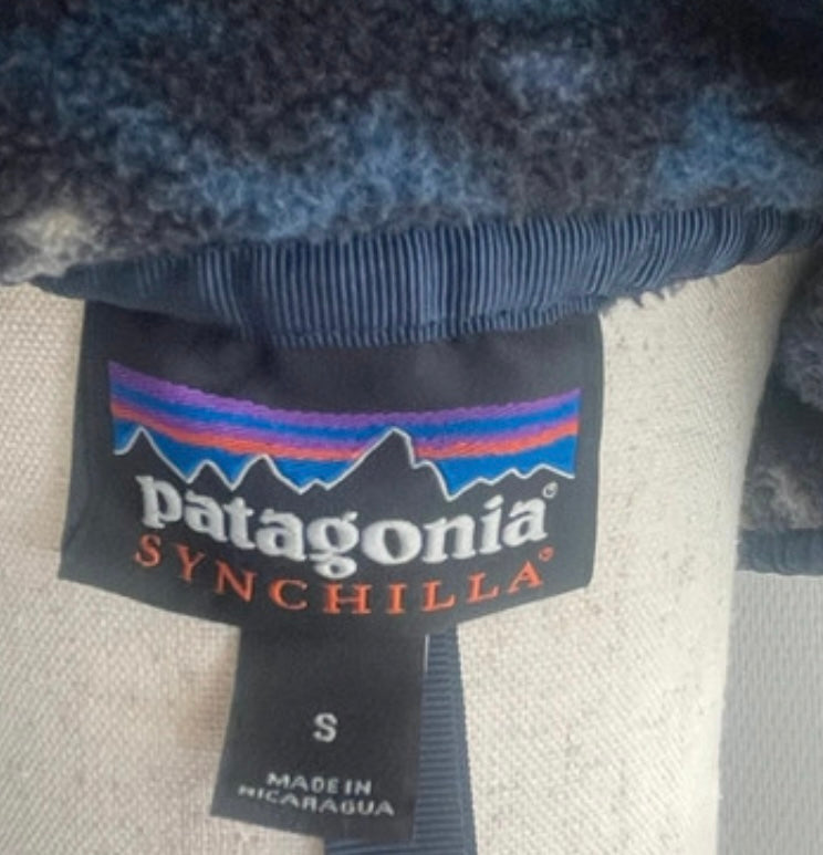 Fleece Pullover Patagonia Synchilla (S Damen) schwarz bunt