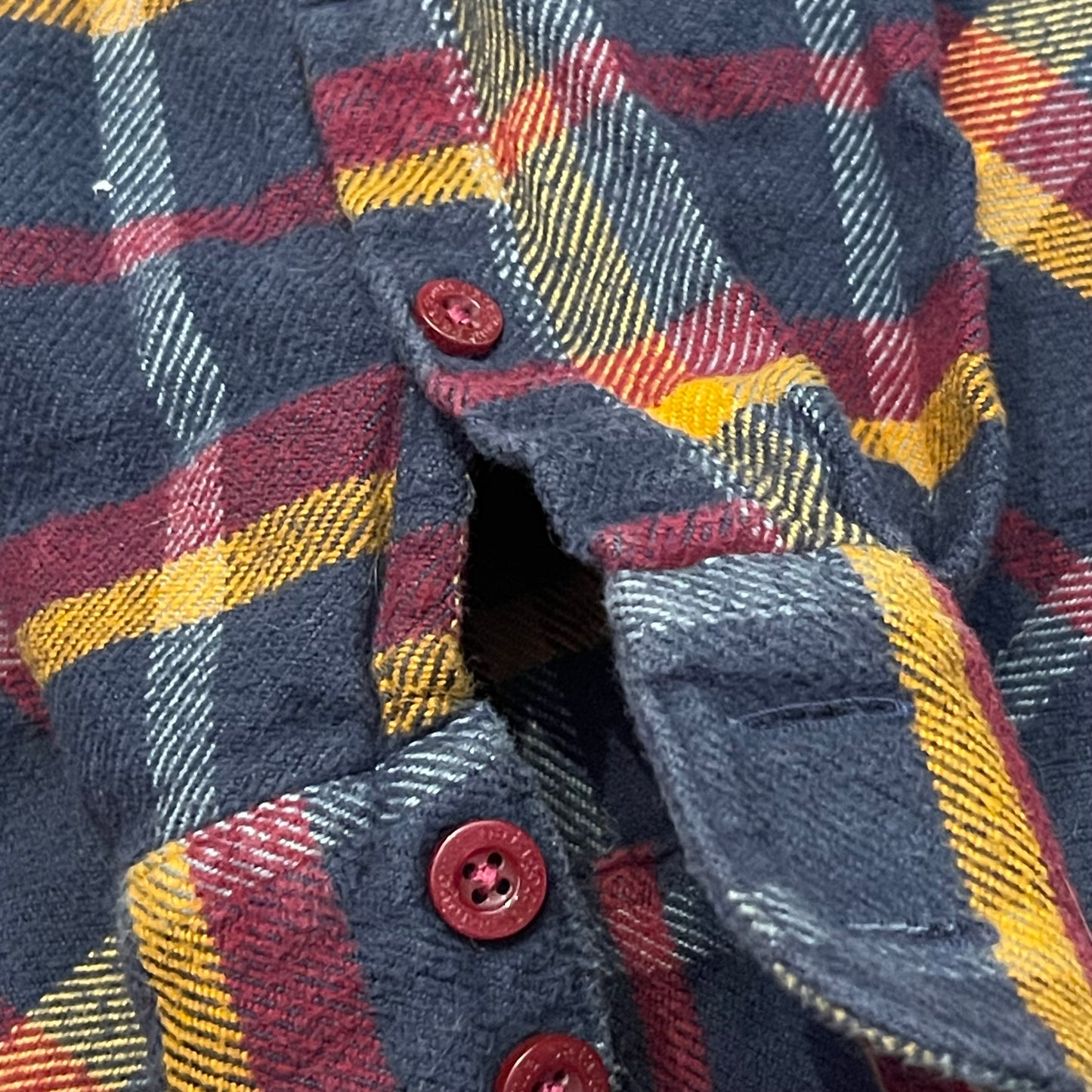 Patagonia Karo Hemd (L Damen) 100% Bio-Baumwolle dunkelblau kariert