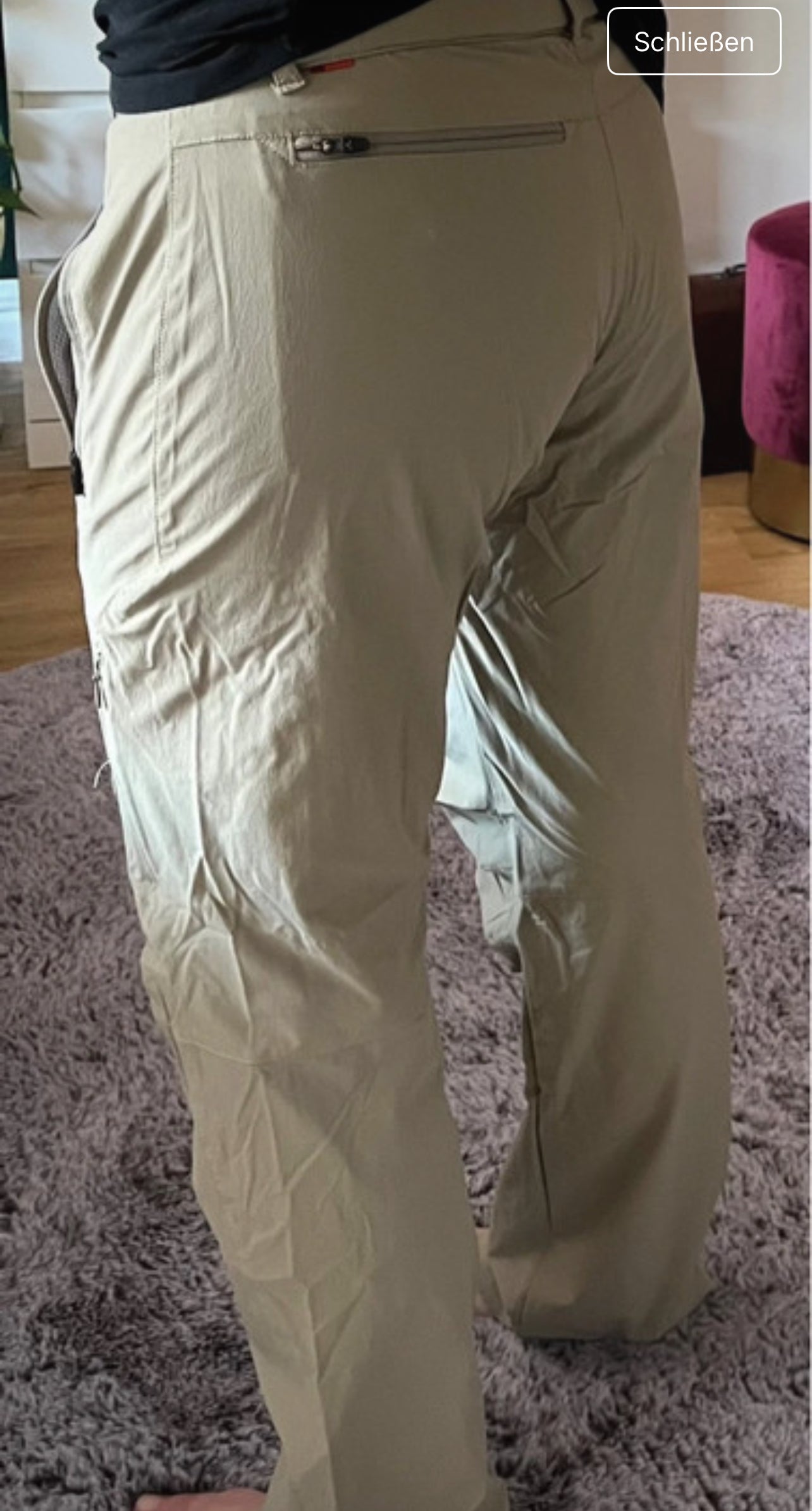 Rad / Wander Hose von Vaude (M Damen ) elastisch beige