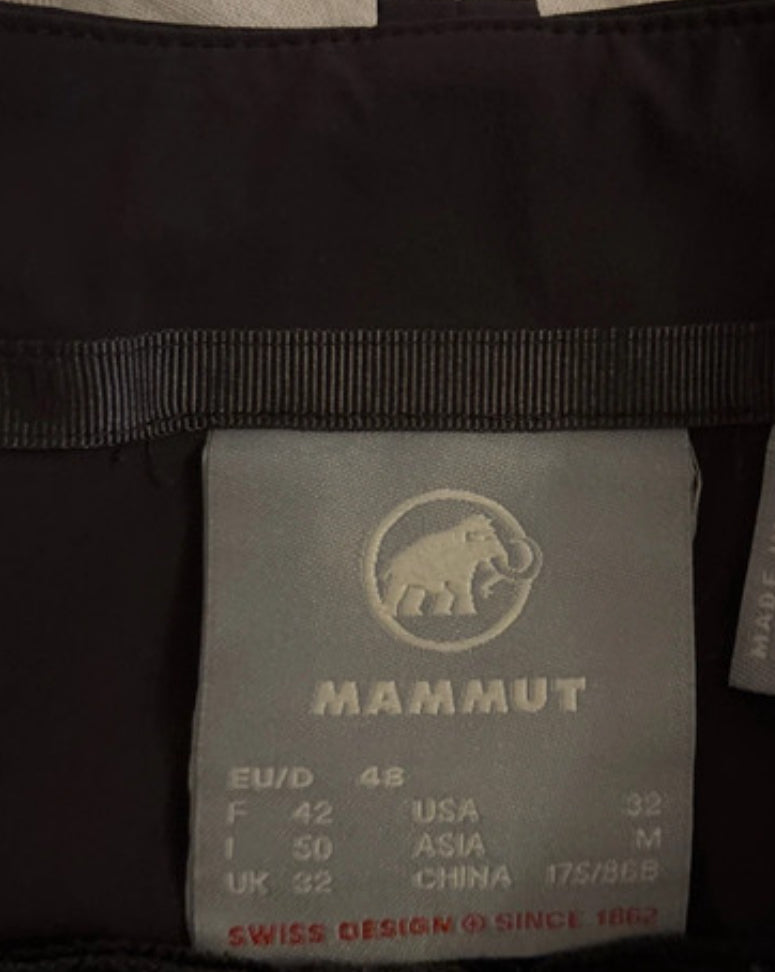 Leichte Trekking Hose von Mammut (M Herren) wasserabweisend Anthrazit