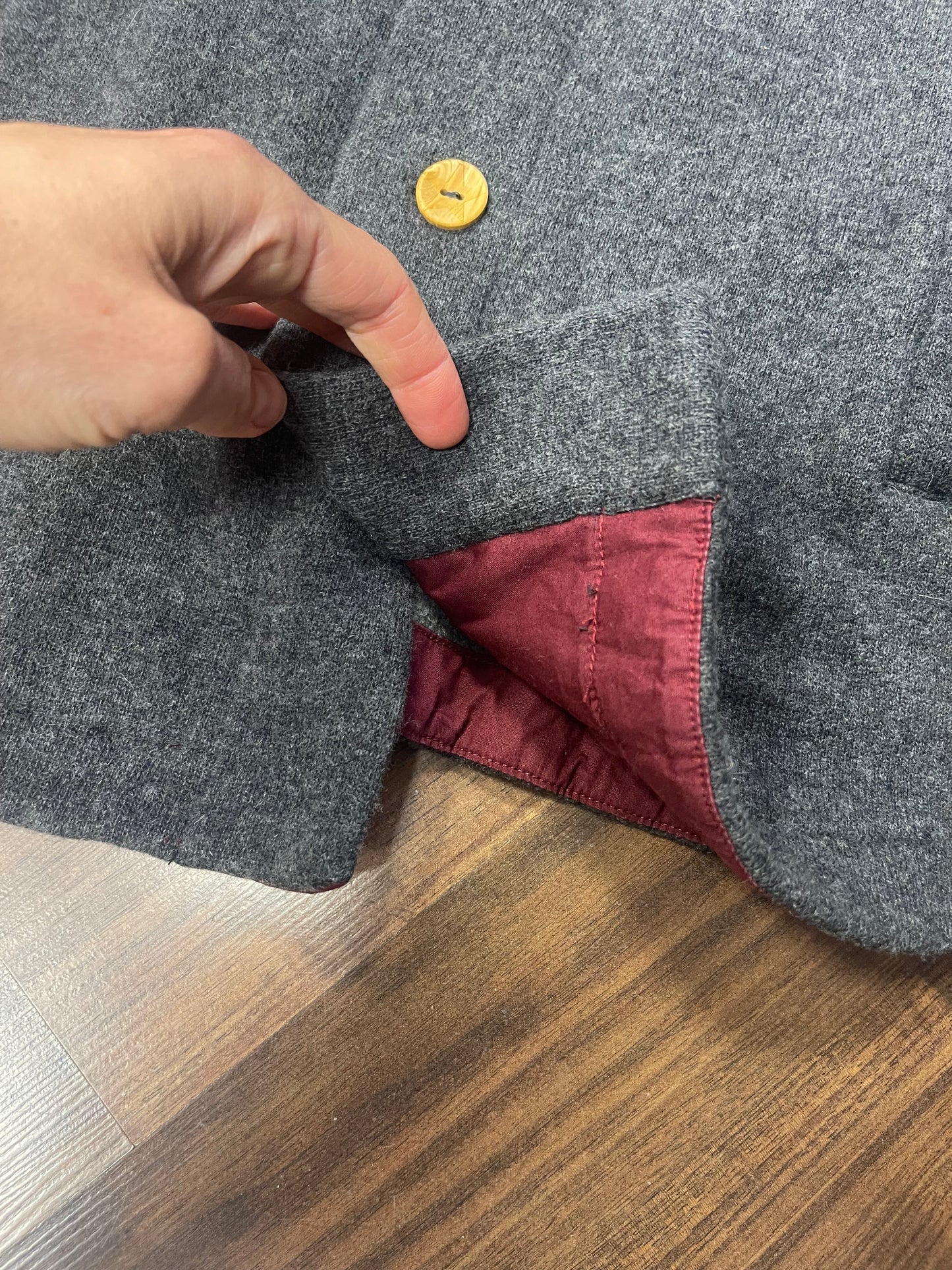 Jacke von Maloja aus Wolle (S Herren /M-L Damen) grau