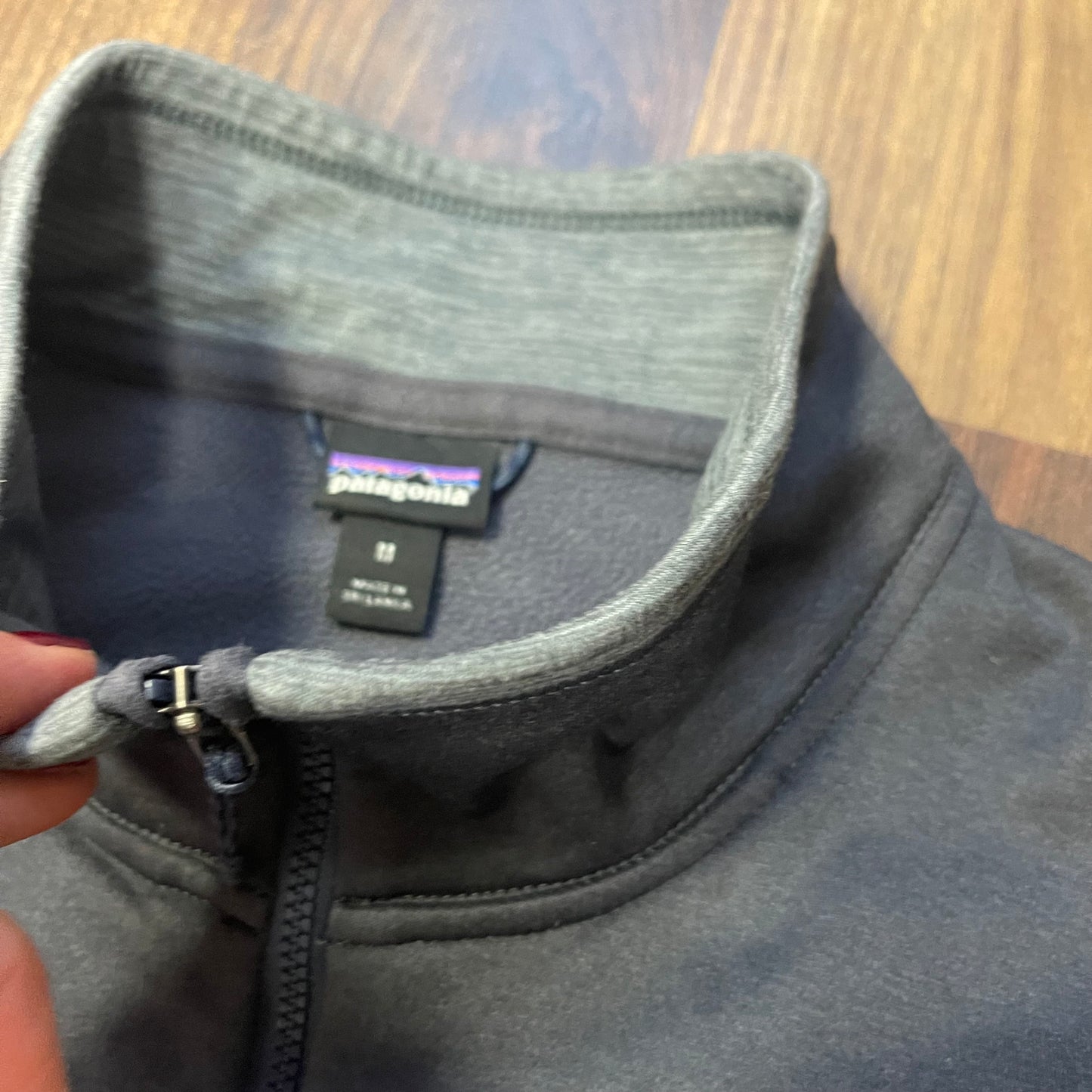 Patagonia Fleece Jacke R1® Polartec (M Herren) dunkelgrau