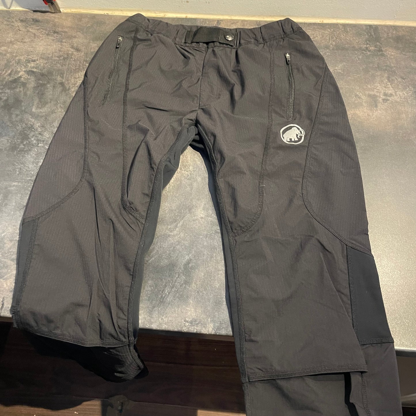 Elastische Trekking Hose Mammut (S Damen, Herren) wasserdicht schwarz