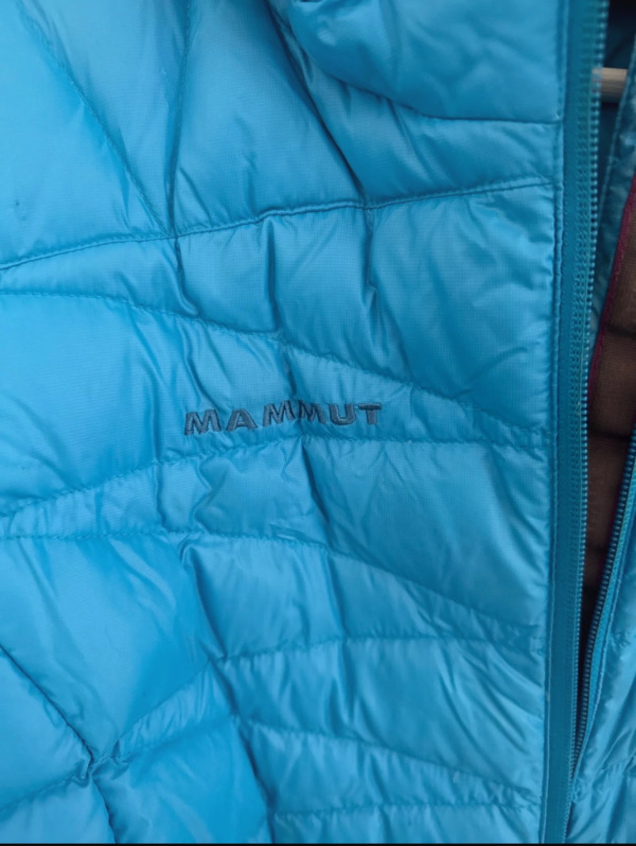 Daunen Jacke von Mammut L (Damen) blau