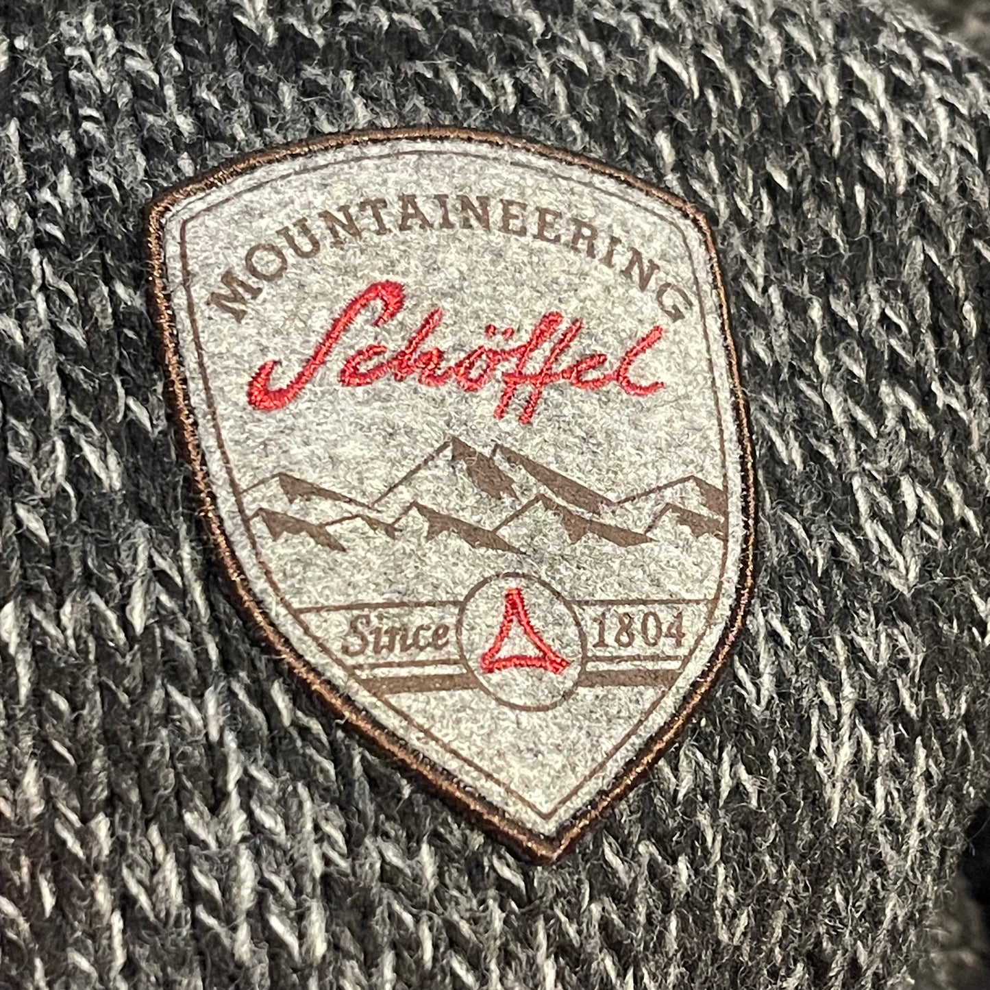 2-lagige Strick Jacke von Schöffel (L ) Windstopper Membrane Wolle grau