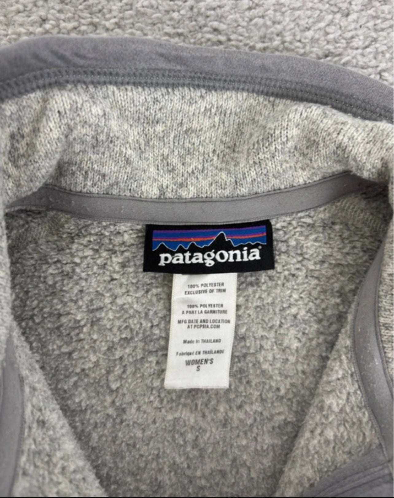 Patagonia Fleece Jacke (S Damen) Better Sweater grau