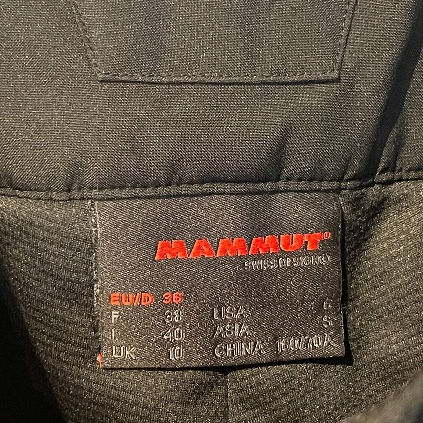 Ski Hose von Mammut Schoeller (S Damen) schwarz