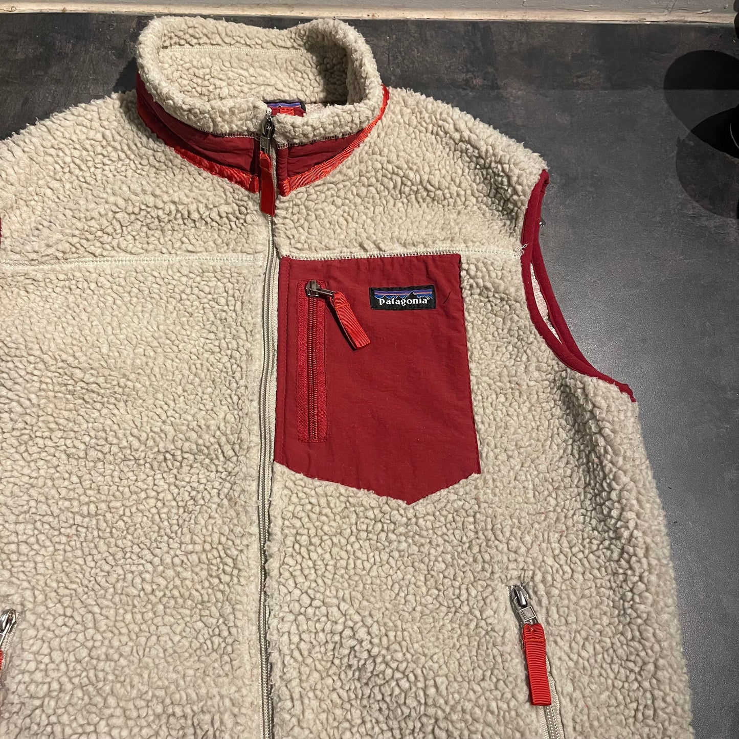 Retro Pile Weste von Patagonia (M Herren) Teddy Fleece creme
