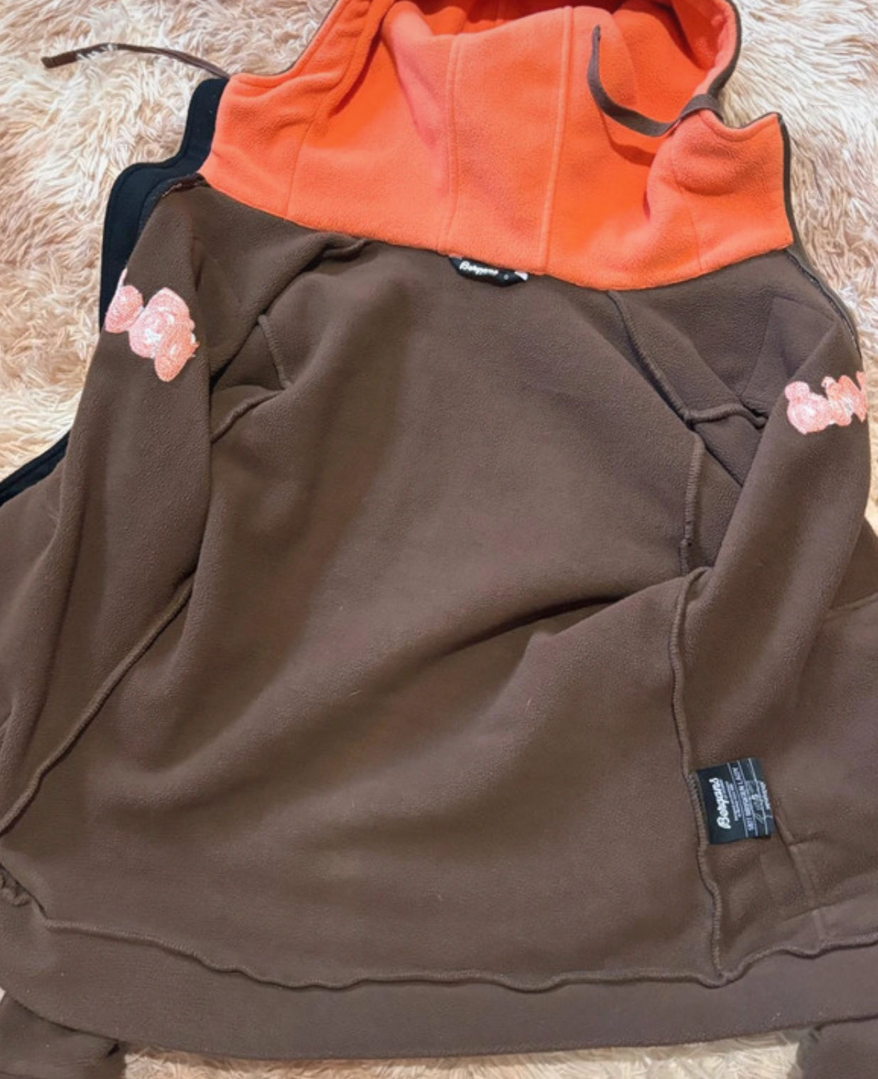 Fleece Jacke Bergans of Norway (S Damen) Zip Hoodie braun