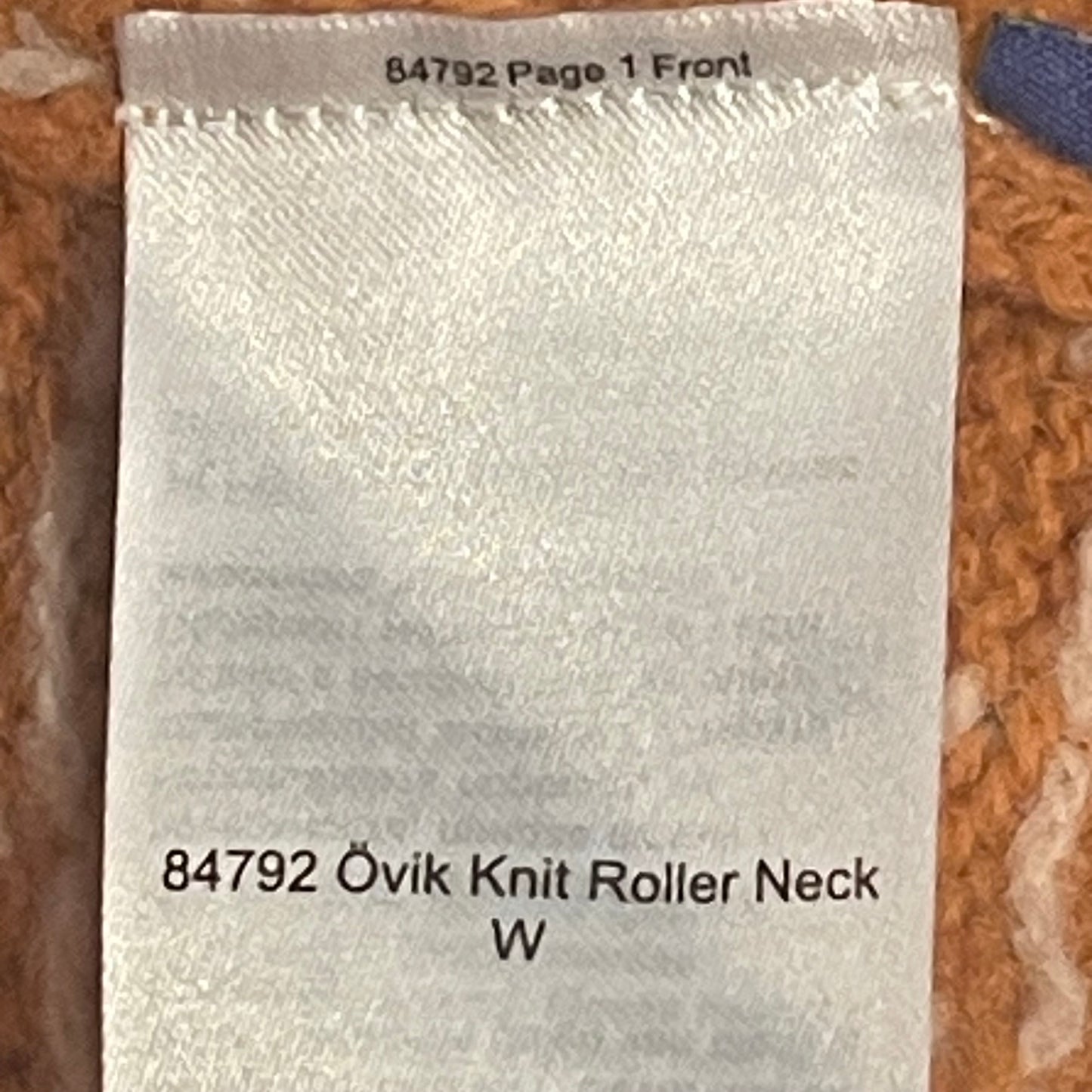 Rollkragen Pullover von Fjällräven Övik ( Damen M ) 100% Wolle orange