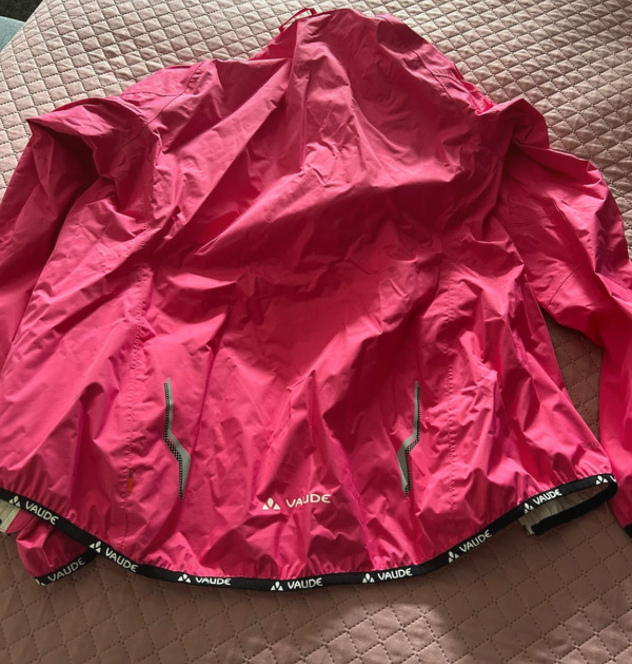 Rad Regen Jacke von Vaude (M Damen) Hardshell pink