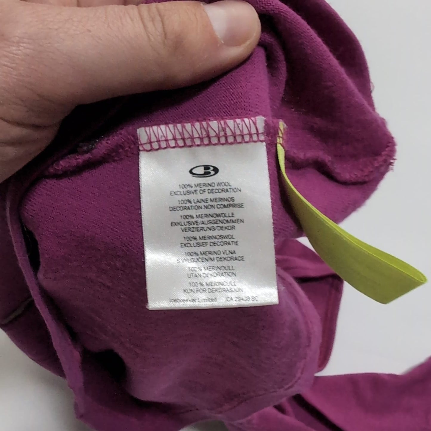 Longsleeve Icebreaker ( M Damen ) Merino 200 Baselayer Magenta pink