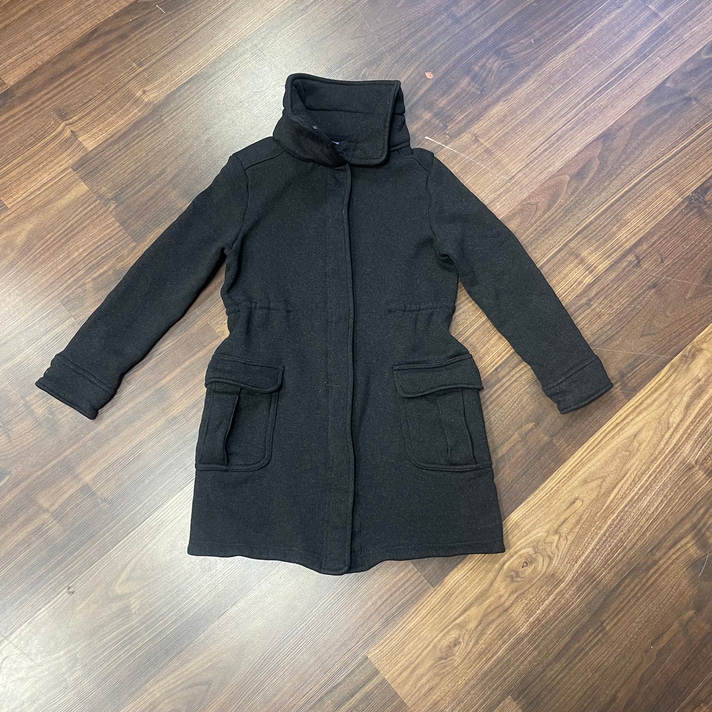 Kurzer Mantel Patagonia (XS / S Damen) Parka mit Strickoptik schwarz
