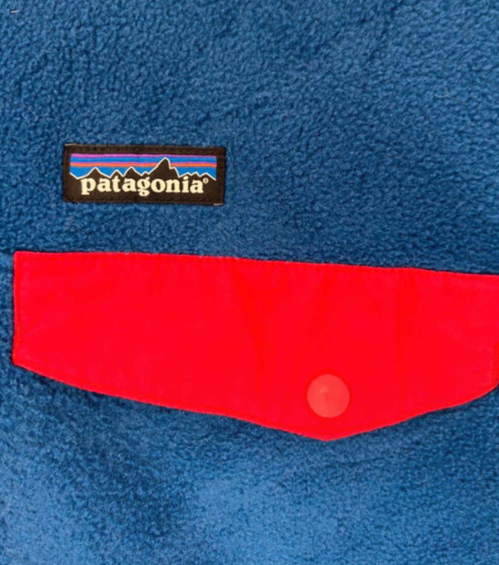 Patagonia Fleece Pullover (L Herren) Sweatshirt Synchilla blau