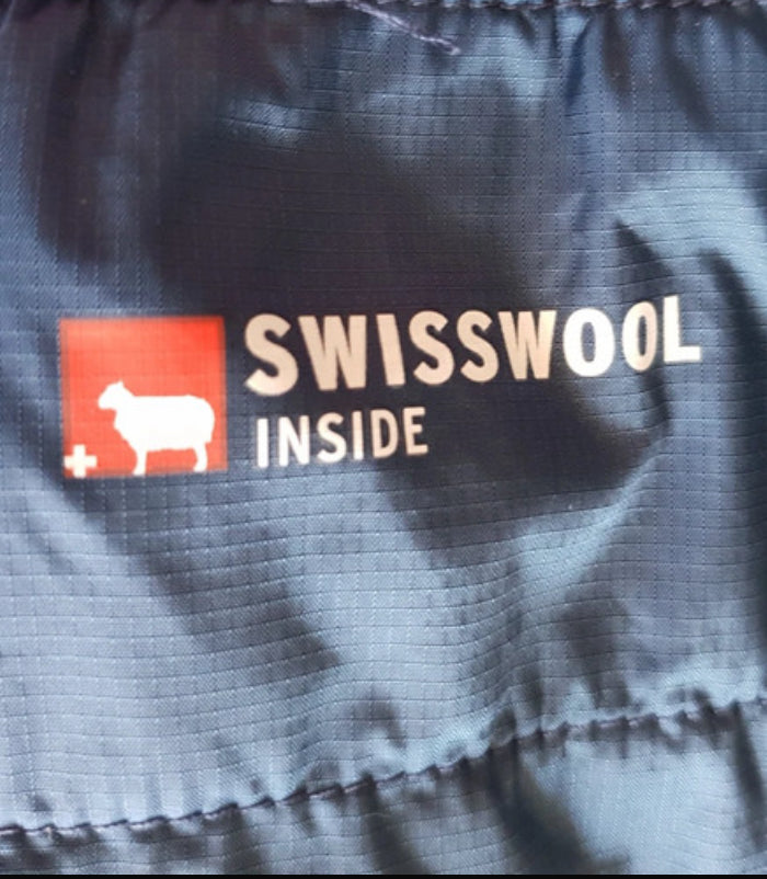 Warme Kapuzen Jacke von Ortovox (M Damen) Swisswool blau