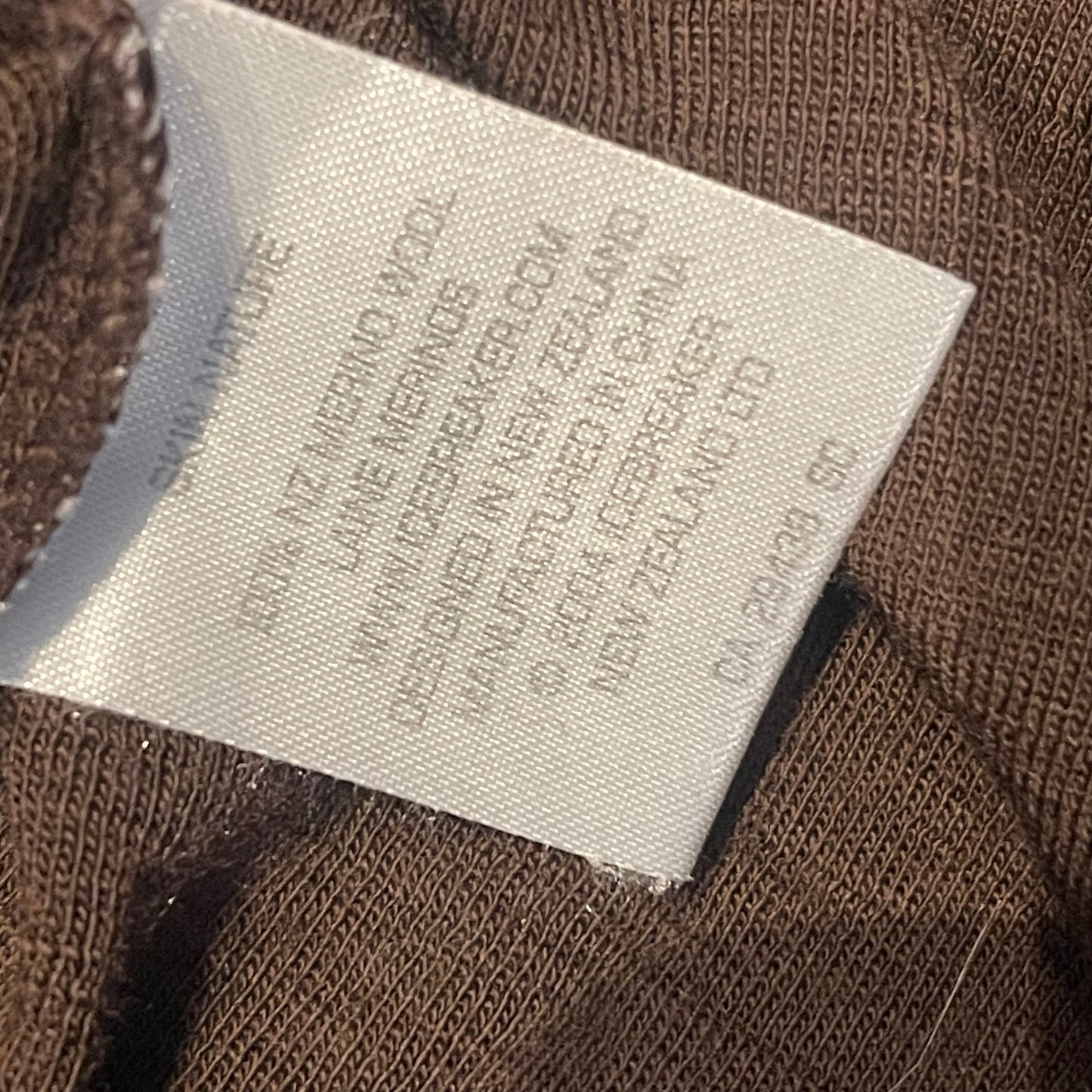 Longsleeve Icebreaker Merino (XS bis S Damen) braun mit Blume