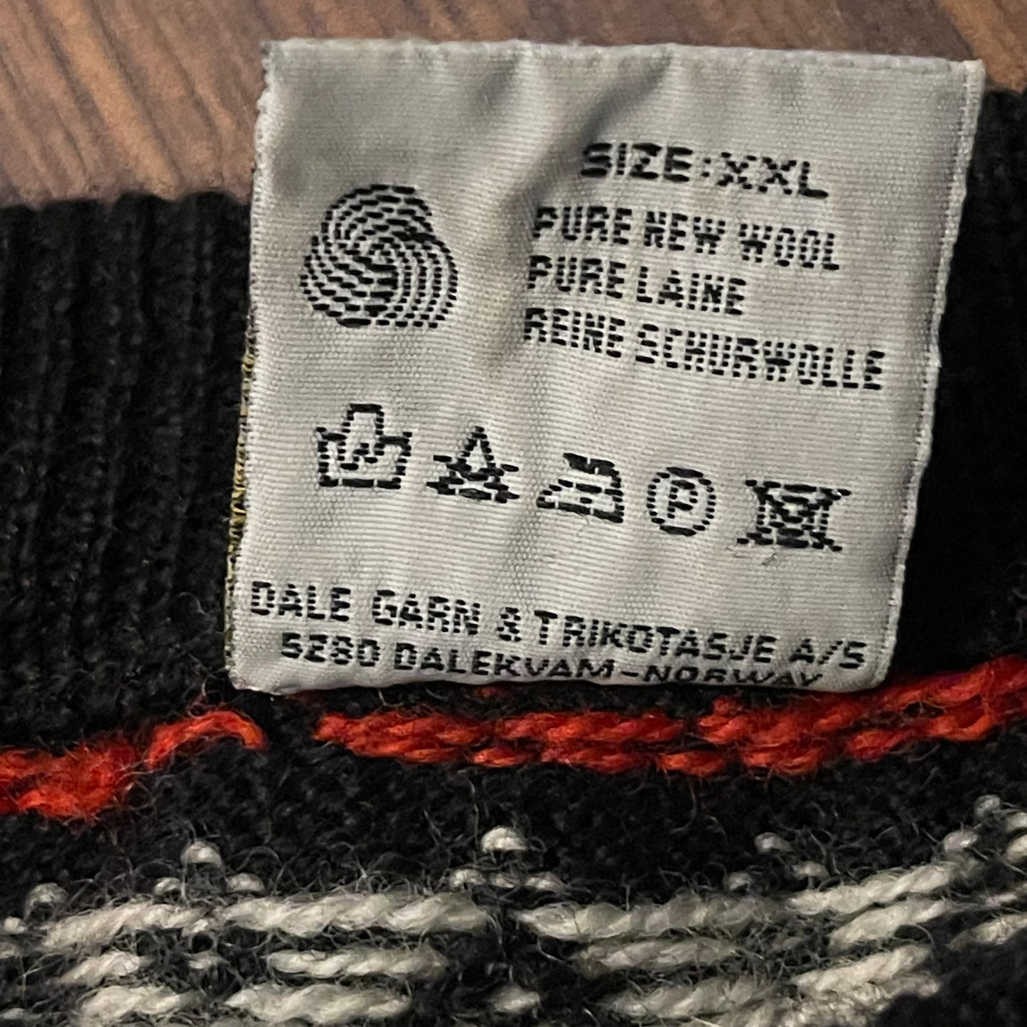 Strick Pullover von Dale of Norway (XL /XXL) schwarz weiß