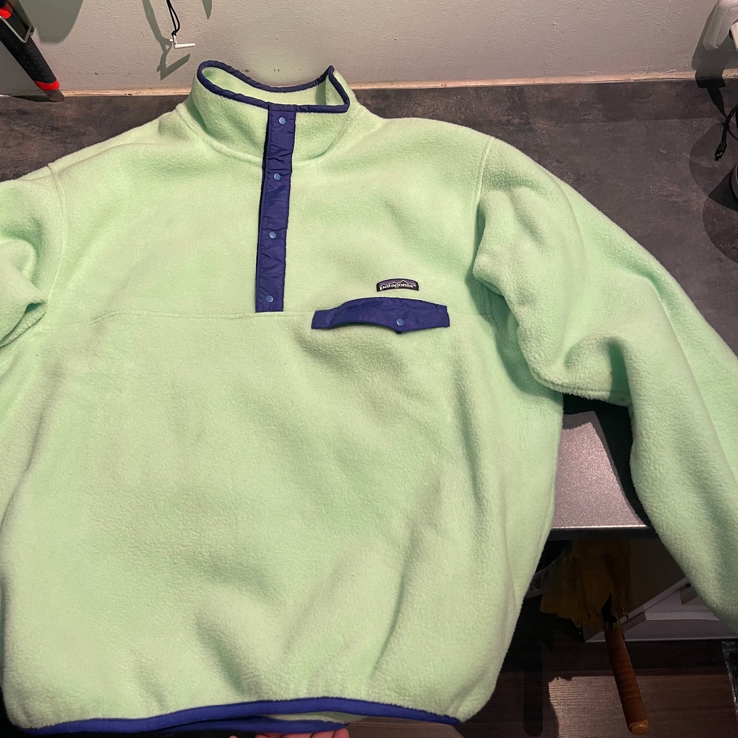 Fleece Pullover Patagonia Synchilla (XL Herren/ XXL Damen) hellgrün
