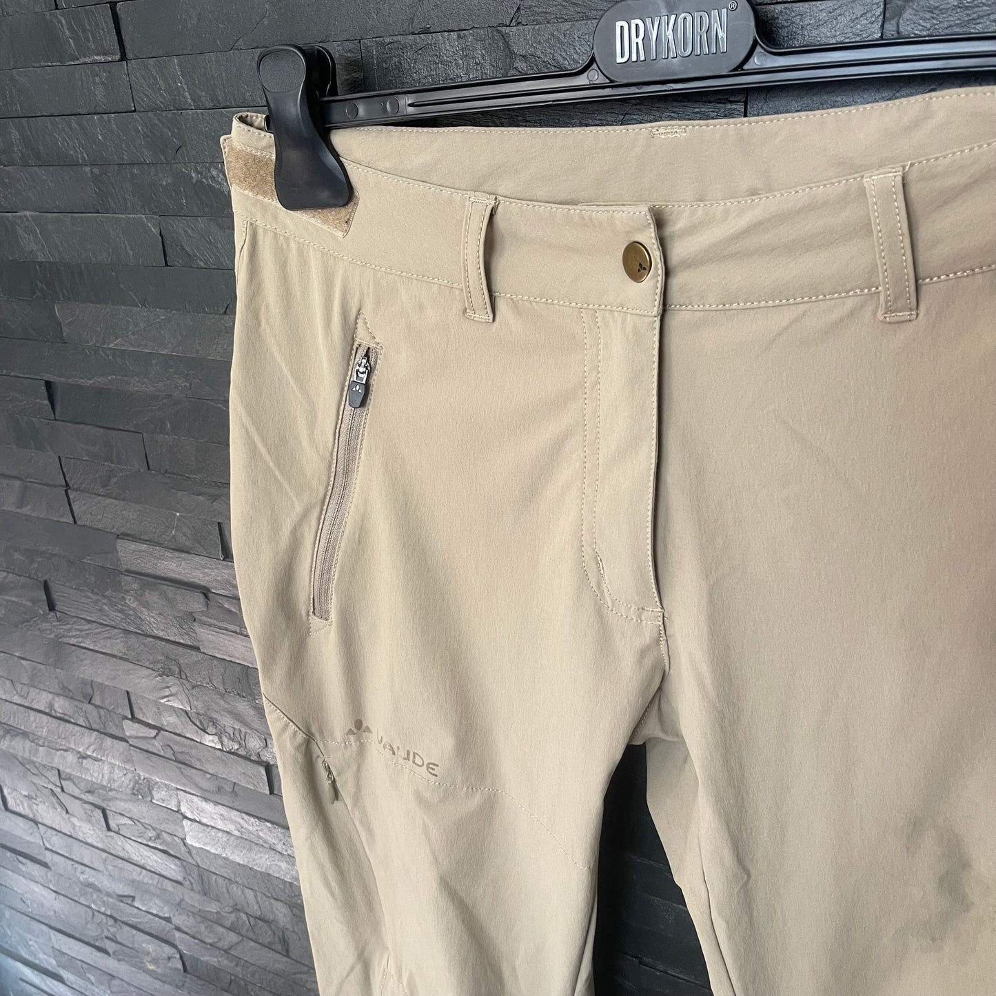 Rad / Wander Hose von Vaude (M Damen ) elastisch beige