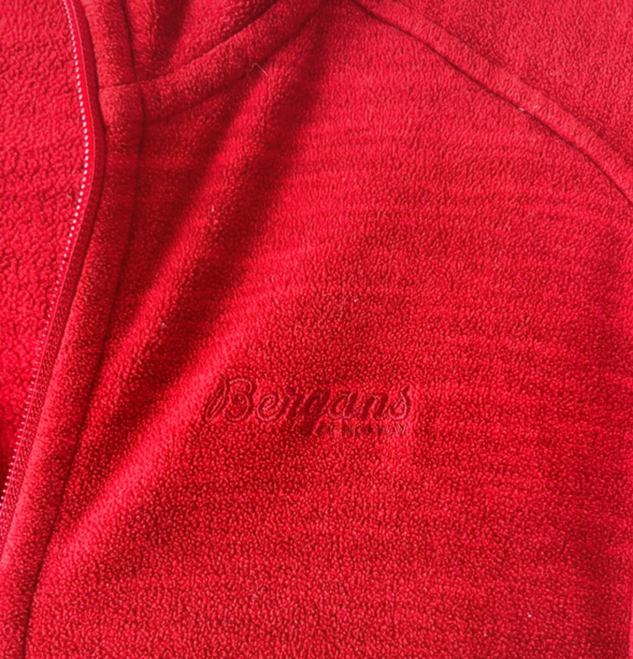 Fleecejacke Bergans of Norway (XL Damen) Hoody Sweatshirt rot