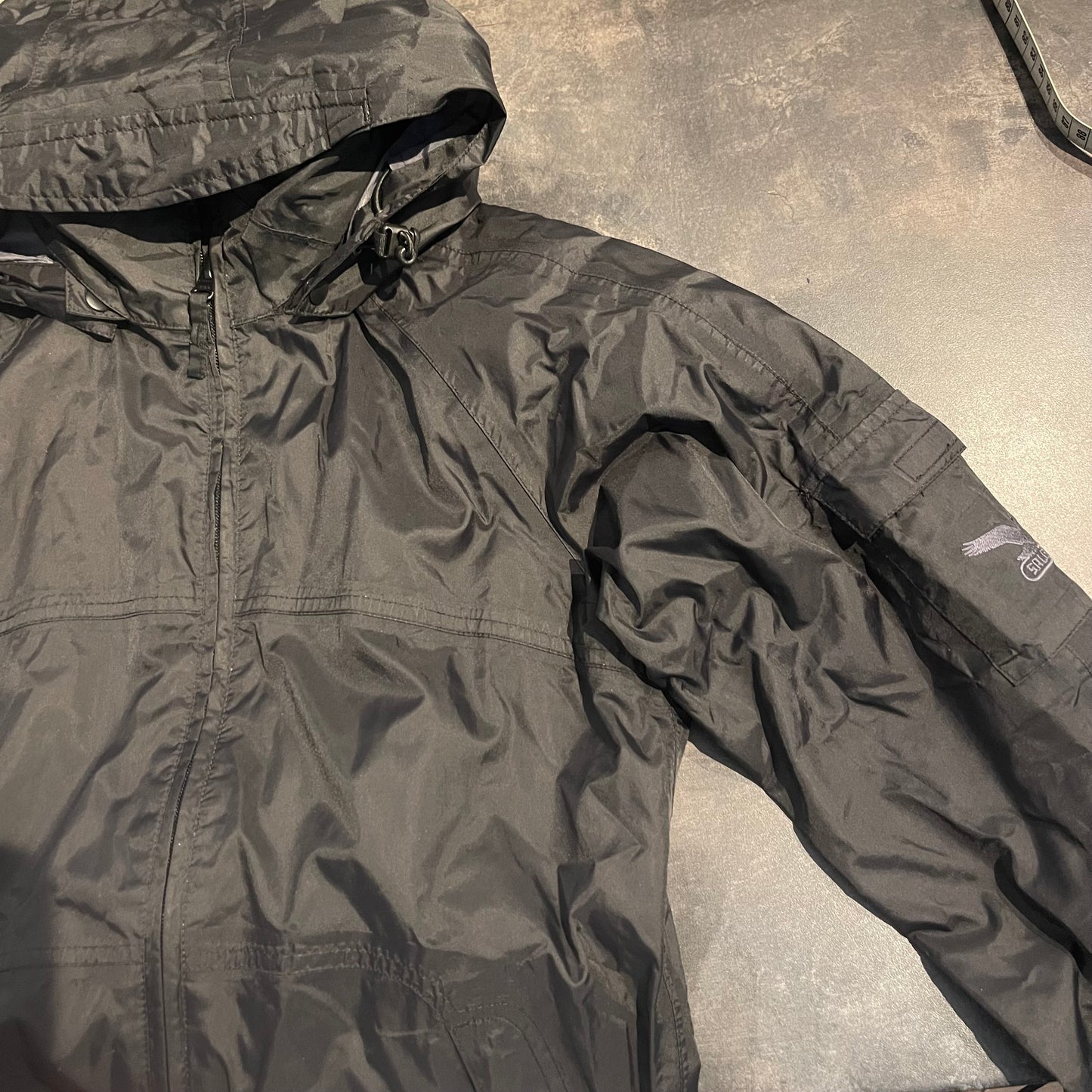 Regen Jacke von Salewa (XS/S Damen) wasser-, winddicht schwarz
