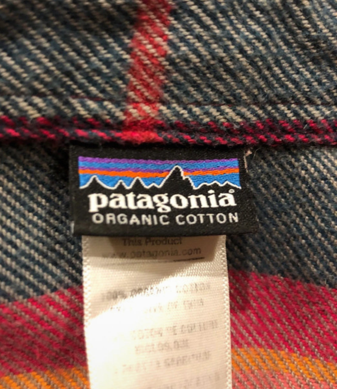 Patagonia Karo Hemd (S Damen) 100% Bio-Baumwolle rot blau kariert