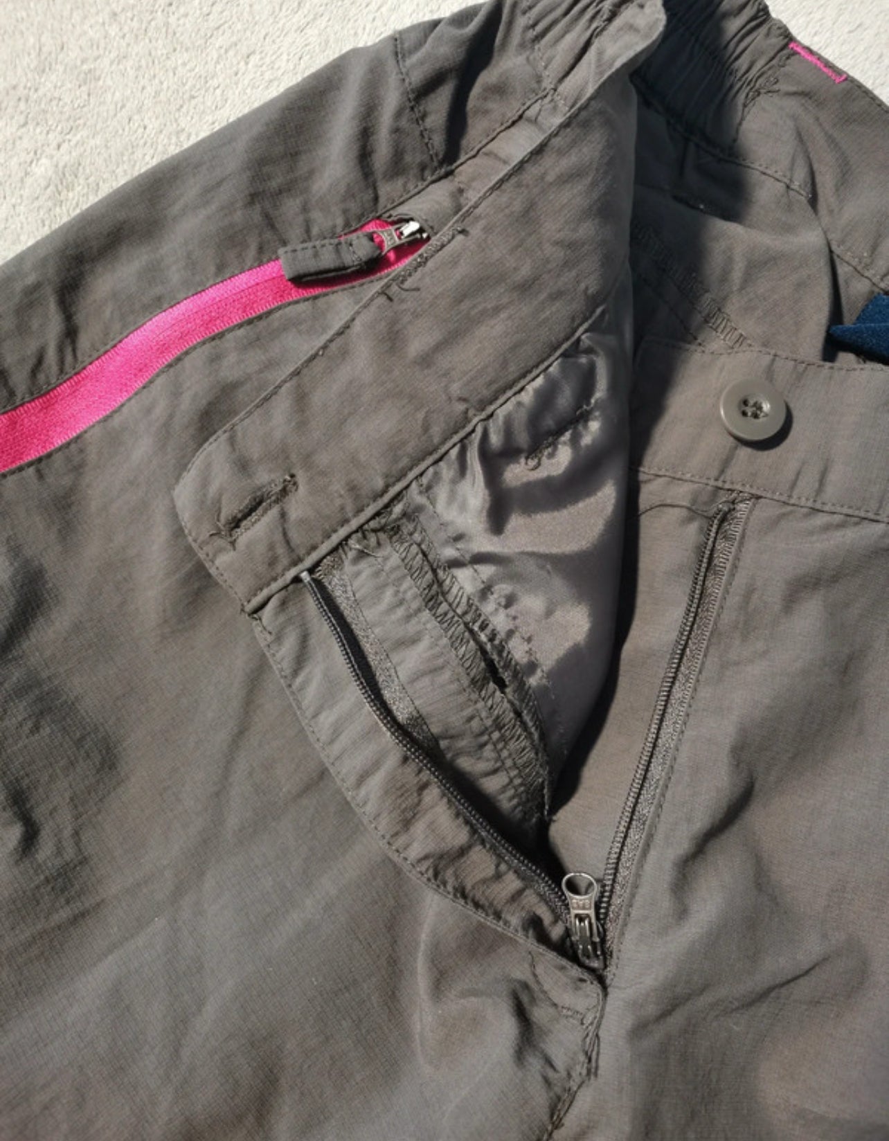 2in1 Wander Hose (Damen M ) Zip Off grau
